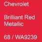 Preview: Chevrolet, Brilliant Red Metallic, 68 / WA9239.